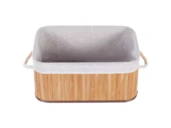 Lot De 5 Paniers En Bambou Teinte Bois Clair TALPE -Meilleur Meubles Magasin accessoire de rangement 17467727