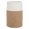 Panier En Coton Beige Et Blanc ⌀ 52 Cm ARDESEN -Meilleur Meubles Magasin accessoire de rangement 17467763