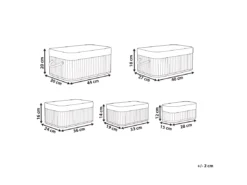 Lot De 5 Paniers En Bambou Gris TALPE -Meilleur Meubles Magasin accessoire de rangement 17467777