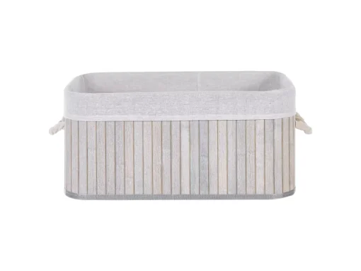 Lot De 5 Paniers En Bambou Gris TALPE -Meilleur Meubles Magasin accessoire de rangement 17467779