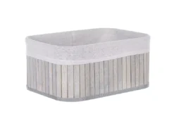 Lot De 5 Paniers En Bambou Gris TALPE -Meilleur Meubles Magasin accessoire de rangement 17467783