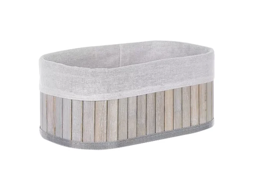 Lot De 5 Paniers En Bambou Gris TALPE -Meilleur Meubles Magasin accessoire de rangement 17467785