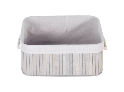 Lot De 5 Paniers En Bambou Gris TALPE -Meilleur Meubles Magasin accessoire de rangement 17467789