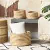 Lot De 3 Paniers En Jute Naturel Et Beige KAHU -Meilleur Meubles Magasin accessoire de rangement 18902837