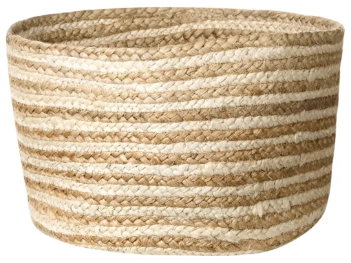 Lot De 3 Paniers En Jute Naturel Et Beige KAHU -Meilleur Meubles Magasin accessoire de rangement 18902843