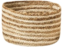 Lot De 3 Paniers En Jute Naturel Et Beige KAHU -Meilleur Meubles Magasin accessoire de rangement 18902847