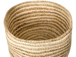 Lot De 3 Paniers En Jute Naturel Et Beige KAHU -Meilleur Meubles Magasin accessoire de rangement 18902851