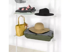 Télescopique Porte-vêtements Système De Penderie Télescopique L (52-80) X H (233-300) Cm, Kls07-w -Meilleur Meubles Magasin accessoire de rangement 18911739