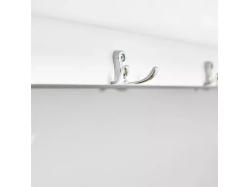 Porte-manteau Étagère Murale Avec 3 Paniers Et 4 Crochets, FHK19-WN -Meilleur Meubles Magasin accessoire de rangement 19126239