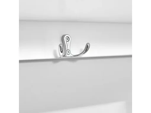 Porte-manteau Étagère Murale Avec 3 Paniers Et 4 Crochets - Blanc, FHK19-W -Meilleur Meubles Magasin accessoire de rangement 19126287