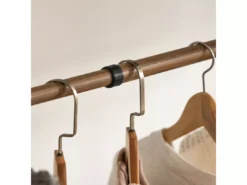 Télescopique Garde-robe Système De Penderie Télescopique Avec 5 Barres Portant De Vêtement, Kls04-br -Meilleur Meubles Magasin accessoire de rangement 19399655