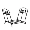 SoBuy SDA05-SCH Serviteur De Cheminée Pliant Wapitis Porte Bûches Pliable Range-Bûches Anthracite Grande Capacité -Meilleur Meubles Magasin accessoire de rangement 19872693