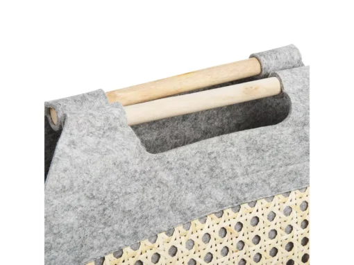 Lot De 3 Corbeilles Textiles Gris Clair SARIOT -Meilleur Meubles Magasin accessoire de rangement 20935697