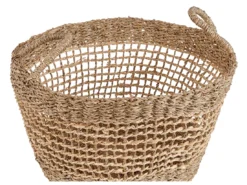 Lot De 2 Paniers Naturels En Herbes Marines AROWANA -Meilleur Meubles Magasin accessoire de rangement 23017145