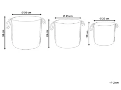 Lot De 3 Paniers En Jute Naturel WADH 10 Lot De 3 Paniers En Jute Naturel WADH -Meilleur Meubles Magasin accessoire de rangement 24022751