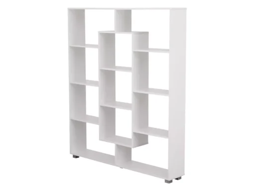 Bibliothèque 11 étagères Multiformes Blanche EMILY - HAPPY GARDEN -Meilleur Meubles Magasin bibliotheque vitrine et etagere 9444905