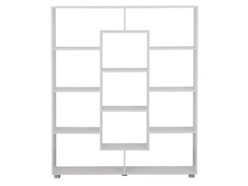 Bibliothèque 11 étagères Multiformes Blanche EMILY - HAPPY GARDEN -Meilleur Meubles Magasin bibliotheque vitrine et etagere 9444907