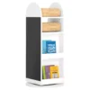 Bibliothèque Enfant Rotative à 360 Rangement Pour Livres Et Jouets AvecTableau Noir, KMB64-W -Meilleur Meubles Magasin bibliotheque 15947905