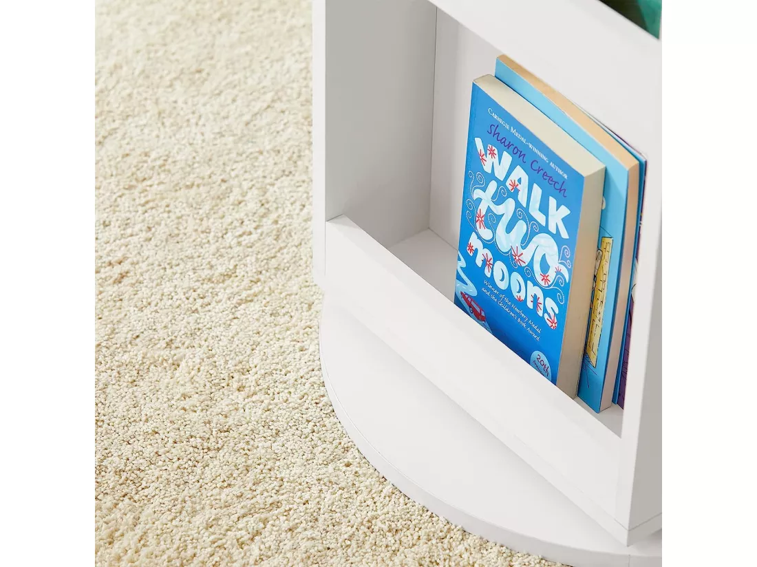 Bibliothèque Enfant Rotative à 360 Rangement Pour Livres Et Jouets AvecTableau Noir, KMB64-W 7 Bibliothèque Enfant Rotative à 360 Rangement Pour Livres Et Jouets AvecTableau Noir, KMB64-W – Image 5