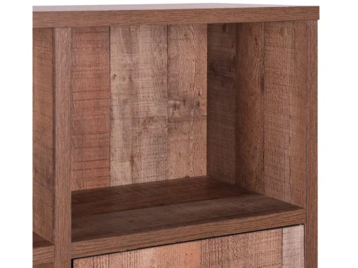 Bibliothèque 4 Compartiment En Bois Foncé ATLANTA -Meilleur Meubles Magasin bibliotheque 16614011