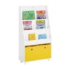 Bibliothèque Pour Enfant, Étagère à Livres 3 Niveaux Avec 2 Boîtes De Rangement, KMB69-W -Meilleur Meubles Magasin bibliotheque 18269479