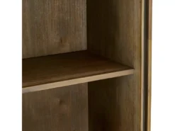 Bibliothèque Malaga Avec 2 Tiroirs Et 3 Niches - Acacia Massif Et MDF - Marron -Meilleur Meubles Magasin bibliotheque 18875301