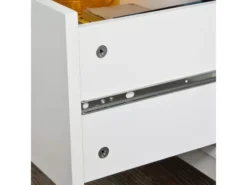 Bibliothèque Étagère Style échelle De 4 Niveaux Et 1 Tiroir Blanc, FRG116-W -Meilleur Meubles Magasin bibliotheque 19156983