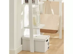 Bibliothèque Étagère Murale Style échelle, Étagère échelle 4 Niveaux- Blanc, FRG15-W -Meilleur Meubles Magasin bibliotheque 19157211