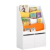 Bibliothèque Enfant Rangement Pour Jouets Et Livres Porte-revues Avec 2 Boîtes, KMB65-W -Meilleur Meubles Magasin bibliotheque 19313003