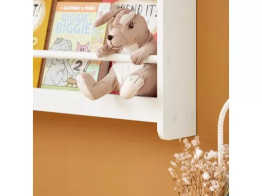 Bibliothèque Murale Étagère De Rangement Étagère à Livres Enfants Avec 4 Étages, KMB08-W -Meilleur Meubles Magasin bibliotheque 19400445