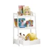 Étagère De Rangement Jouets Pour Enfants Étagère à Livres Avec 2 étagères Et 1 Tiroir, KMB31-W -Meilleur Meubles Magasin bibliotheque 19400895