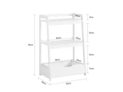 Étagère De Rangement Jouets Pour Enfants Étagère à Livres Avec 2 étagères Et 1 Tiroir, KMB31-W -Meilleur Meubles Magasin bibliotheque 19400899