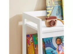 Étagère De Rangement Jouets Pour Enfants Étagère à Livres Avec 2 étagères Et 1 Tiroir, KMB31-W -Meilleur Meubles Magasin bibliotheque 19400901