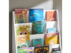 Étagère À Livres Pour Enfants Avec 4 Compartiments De Rangement Blanc, Kmb32-w -Meilleur Meubles Magasin bibliotheque 19400939