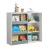 Étagère Enfants Commode Pour Chambre D'Enfant Avec Porte Coulissante Étagère à Jouets, KMB33-W -Meilleur Meubles Magasin bibliotheque 19400947