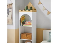 Bibliothèque Étagère De Rangement Pour Livres Et Jouets Enfant Étagère à Livres, KMB42-W -Meilleur Meubles Magasin bibliotheque 19401221