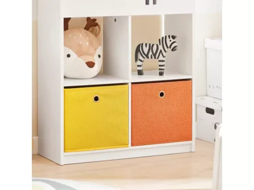 Mini Bibliothèque Pour Livres Et Jouets Pour Enfant, Étagère En Forme De Maison, KMB49-W -Meilleur Meubles Magasin bibliotheque 19401447