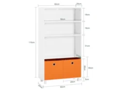 SoBuy Lot De 3 Bibliothèques Pour Enfant Étagère Enfant Rangement Pour Livres Et Jouets, Forme De Voiture KMB67-W+KMB68-W+KMB69-W -Meilleur Meubles Magasin bibliotheque 19816119