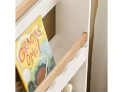 SoBuy KMB77-W Bibliothèque Murale, Étagère à Livres à 3 Niveaux, Étagère De Rangement Pour Ranger Des Livres Pour Chambre D'enfants, Salle De Jeux -Meilleur Meubles Magasin bibliotheque 20859701