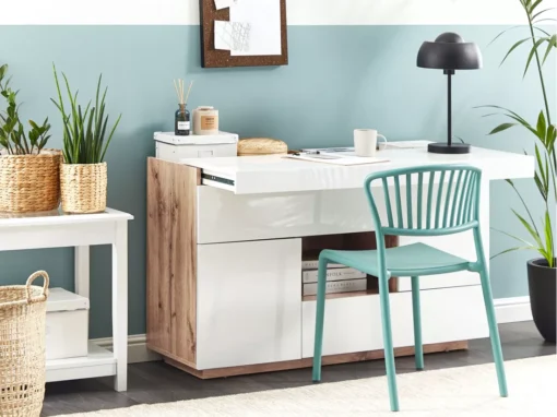 Buffet/bureau à Domicile Blanc GORAN -Meilleur Meubles Magasin buffet 16409451