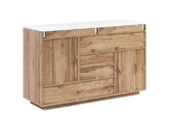 Buffet/bureau à Domicile Blanc GORAN -Meilleur Meubles Magasin buffet 16409455