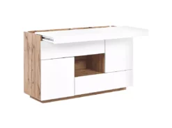 Buffet/bureau à Domicile Blanc GORAN -Meilleur Meubles Magasin buffet 16409457