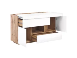 Buffet/bureau à Domicile Blanc GORAN -Meilleur Meubles Magasin buffet 16409459