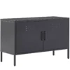 Buffet En Acier Noir URIA -Meilleur Meubles Magasin buffet 16691643