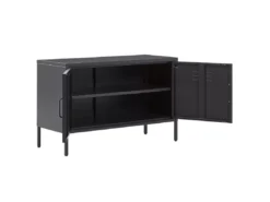 Buffet En Acier Noir URIA -Meilleur Meubles Magasin buffet 16691651