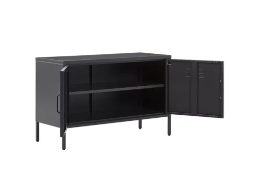 Buffet En Acier Noir URIA -Meilleur Meubles Magasin buffet 16691653