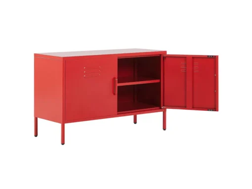 Buffet En Acier Rouge URIA -Meilleur Meubles Magasin buffet 16691697