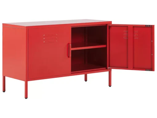 Buffet En Acier Rouge URIA -Meilleur Meubles Magasin buffet 16691699