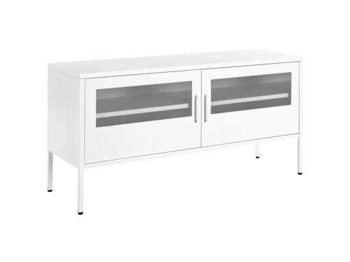 Commode à 2 Portes En Métal Blanc MORLEY -Meilleur Meubles Magasin buffet 16691705