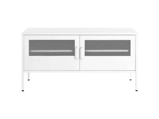 Commode à 2 Portes En Métal Blanc MORLEY -Meilleur Meubles Magasin buffet 16691711